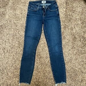 Paige Mid-Rise Indigo Skinny Jeans - Size 25
